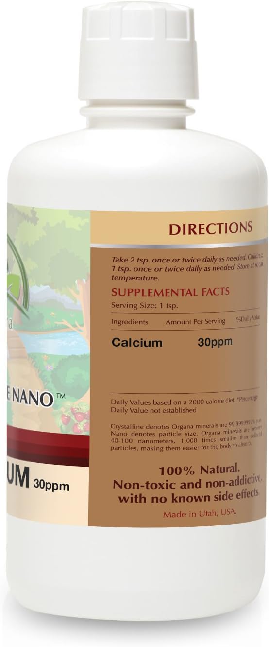 Organa Pure Crystalline Liquid Calcium Supplement - 30 PPM - Colloidal Minerals