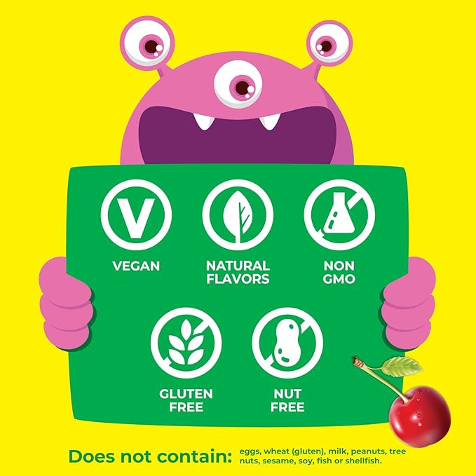 Kids Zinc 15mg Chewable Tablets - Natural Cherry Flavor - Vegan, Vegetarian, GMO-Free, Gluten Free, Nut Free Vitamins - Dietary Supplement for Immune Support - for Children - 120 Chewables