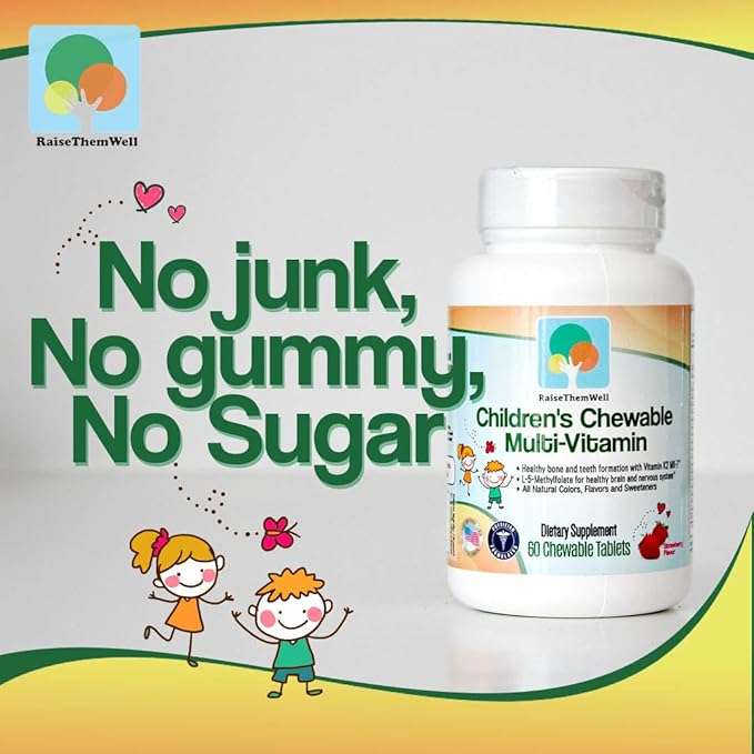 Kids Vitamin C and Immune Support + Kids Vitamin PDF | Citrus Flavored | 60 Chewable Tablets
