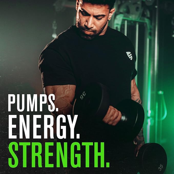 Jacked Factory NITROSURGE Pre Workout Supplement - Endless Energy, Instant Strength Gains, Clear Focus and Intense Pumps - NO Booster & Powerful Preworkout Energy Powder - 30 Servings, Black Cherry