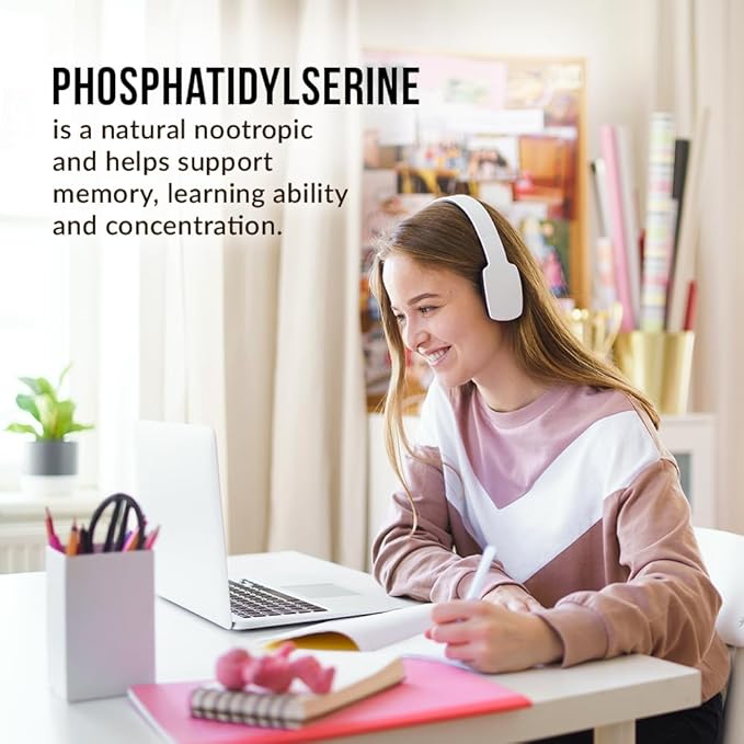 Intelligent Labs Phosphatidylserine Supplement 100mg, 90 High Strength Capsules, 100% Soy and Allergen-Free, Pure Phosphatidylserine from Sunflower Lecithin