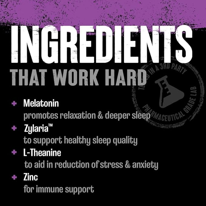 Animal PM - Zinc, Magnesium, Vitamin B6, GABA + AKG, Immune and Recovery Complex, Sleep & Relaxation, Night Time Anabolic Stack Supply Pills, 30 Count