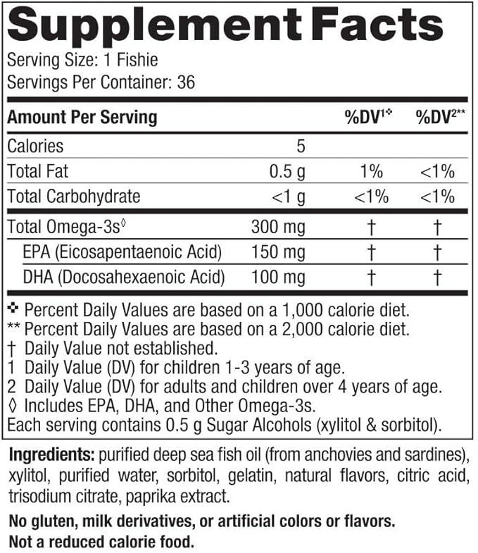 Nordic Naturals Nordic Omega-3 Fishies, Tutti Frutti - 36 Fishies - 300 mg Total Omega-3s with EPA & DHA - Healthy Brain, Mood, Vision & Immune System - Non-GMO - 36 Servings