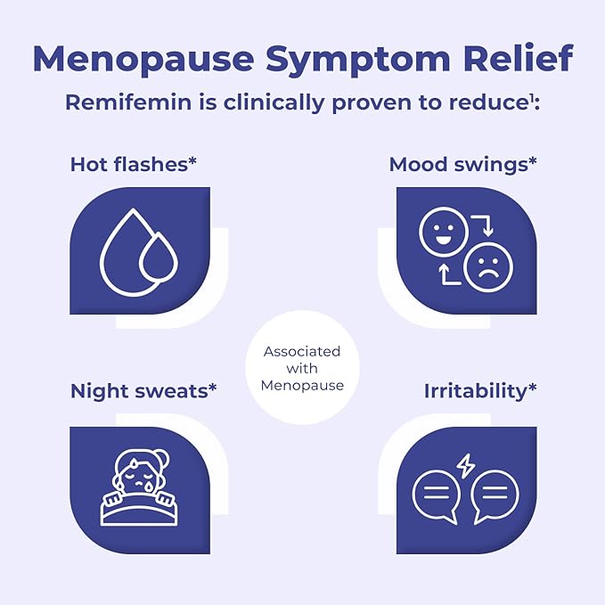 Good Night - Menopause Symptoms Relief & Restful Sleep Support - Clinically Proven Ingredients - Menopause Supplements - Black Cohosh - Estrogen-Free - Made in Germany - 60 Tablets