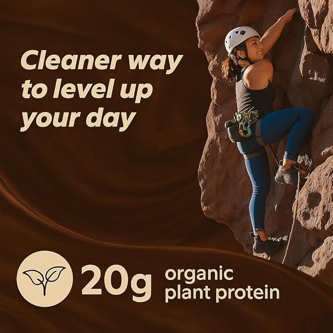 Organic Vegan Protein Powder Sample Pack – Chocolate Flavor – Plant-Based, Gluten-Free, Non-GMO, Dairy-Free – 20g Protein Per Serving – Ideal for Smoothies & Shakes – 24 Count