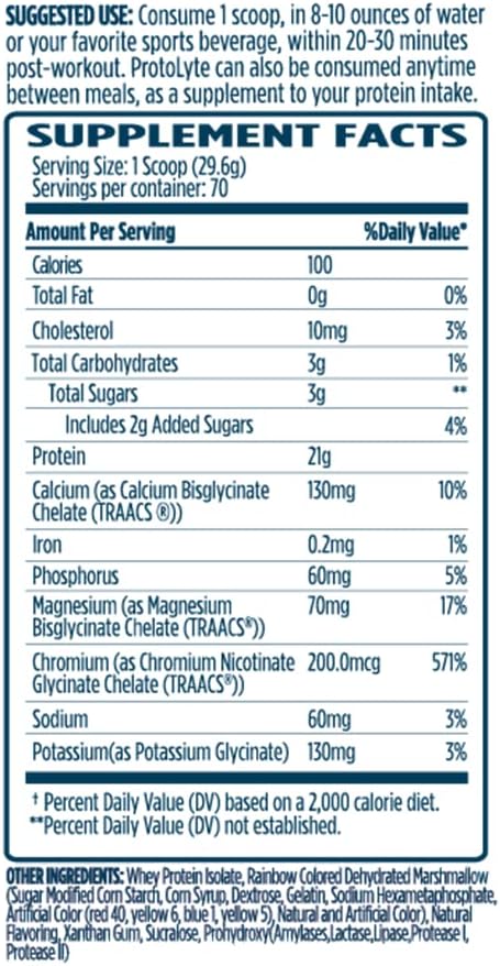 VMI Sports | ProtoLyte Whey Isolate Protein Powder | Low Calorie Whey Protein Powder for Weight Loss | Protein Powder for Muscle Gain | Digestive Enzymes | Non-GMO (Marshmallow Charms, 4.6 Pounds)