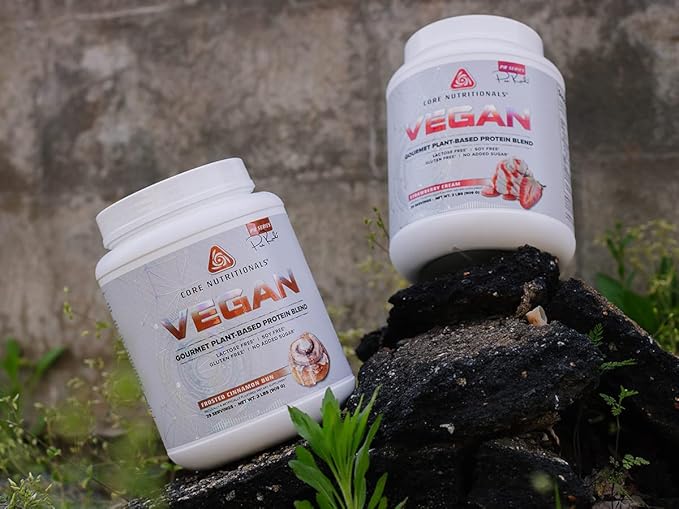 Core Nutritionals Platinum Vegan Gourmet Plant-Based Protein Blend with 21 Grams of Pea Protein, Lactose, Soy and Gluten Free 29 Servings (Peanut Butter Pie)