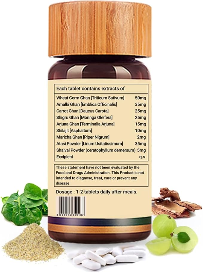 Spectrum Ayurvedic Immune Booster- Emblica officinalis, Shilajit, Nutritional Support for Men, Women (Natural Advance Multivitamin) - 80 Tablets