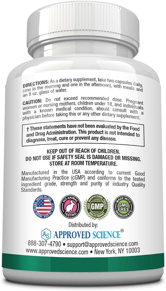 Approved Science Multi-Vitamin - with Full-Spectrum B-Vitamins, Green Tea, Lutein, Lycopene, Zeaxanthin, BioPerine - 60 Capsules - 1 Month Supply