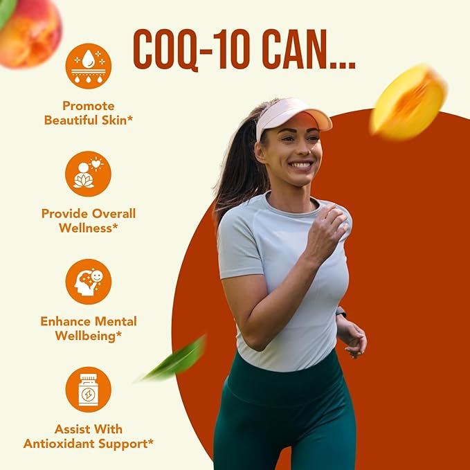 Coenzyme Q10 200mg CoQ10 Supplement -Once Daily CoQ10 200mg Powder Capsules for Heart Health, Antioxidant & Energy Support -Non-GMO, Quick Absorption Ubiquinone Q10 Coenzyme (200 Count (Pack of 1))