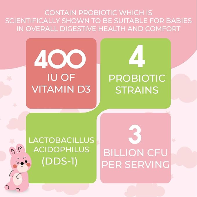 A Step 2 Activity Probiotics Powder for Infants & Babies, Support Infant Gut Health, Easy-to-Take Powder, Age 3+ Months, Multi-Strain 3 Billion CFU, 90g (30 Packets) - 1 Month Supply