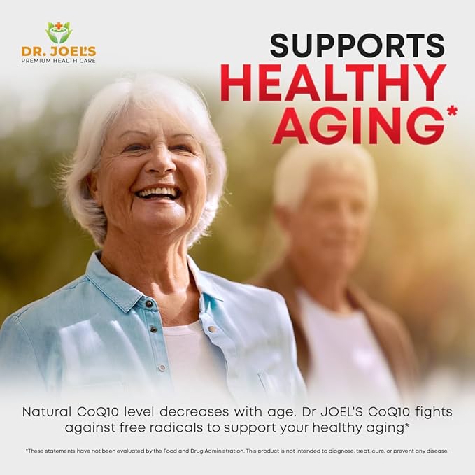 Dr. JOEL'S MOM NUTRIX Physician Recommended COQ10 500 mg - Maximum Potency & Absorption - Immune Support - 150 Softgels - Made in The USA