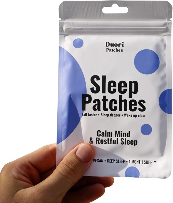 Sleep Patches for Adults - Valerian Root - Melatonin Free - Natural Sleep Aid with 5-HTP and Ashwanganda - 30 Patches