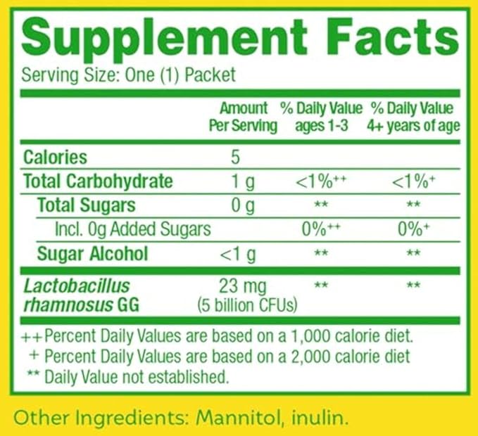 Culturelle Kids Daily Probiotic Supplement - Helps Support a Healthy Immune & Digestive System* - #1 Pediatrician Recommended Brand - For Age 3+ - 30 Single Packets