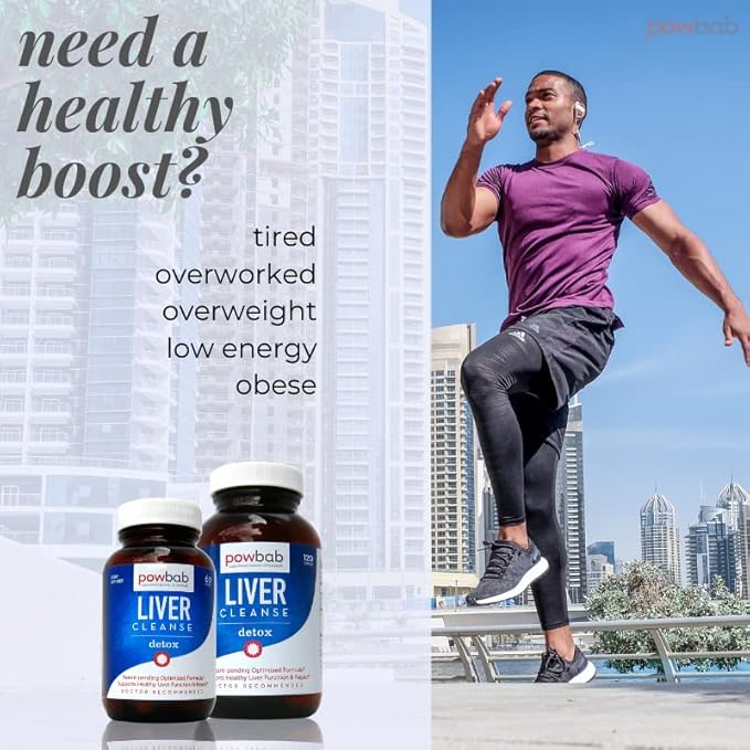 Liver Cleanse Detox. #1 Patent-Pending Optimized Repair Formula. Liver Md Focus Research with Organic Baobab, Beet Root Powder, and Goji. Beats Milk Thistle Silymarin & Dandelion (120 capsules)