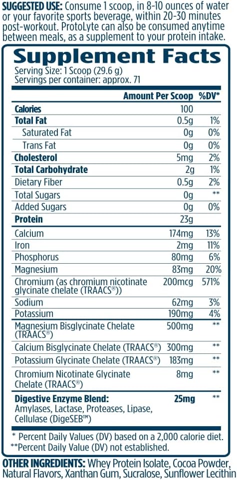 VMI Sports | ProtoLyte Whey Isolate Protein Powder | Low Calorie Whey Protein Powder for Weight Loss | Protein Powder for Muscle Gain | Digestive Enzymes | Non-GMO (Chocolate Fudge Cookie, 4.6 Pounds)
