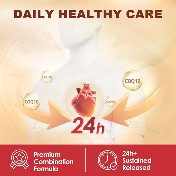CoQ10 600 mg Softgels CoQ10 Supplement - CQ10 Coenzyme-Q10 with Omega 3 & PQQ & Vitamin E Support Heart & Antioxidant, CoQ10 400mg Softgels, 60 Servings