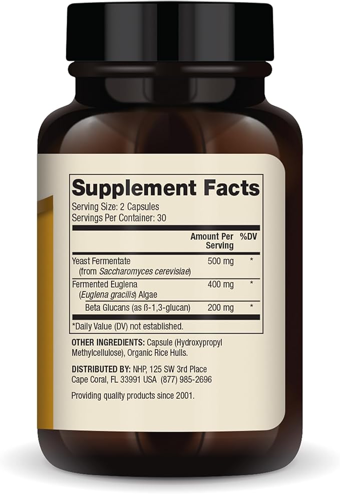 Dr. Mercola Fermented Beta Glucans, 30 Servings (60 Capsules), Dietary Supplement, Immune Support, Non-GMO, NSF Contents Certified