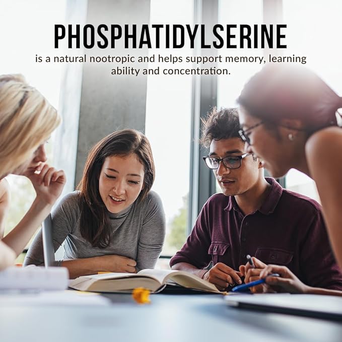Intelligent Labs Phosphatidylserine Supplement 100mg, 90 High Strength Capsules, 100% Soy and Allergen-Free, Pure Phosphatidylserine from Sunflower Lecithin