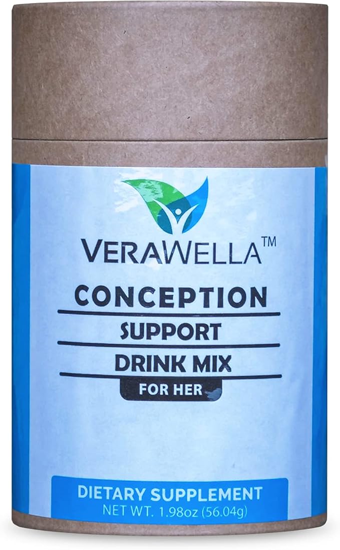 Conception Support Drink Mix, Conception & Fertility Support, Vitamin Powder with B Vitamins, Myo-Inositol, & Folate, 2 Grams x 28 Packets of Women Vitamins