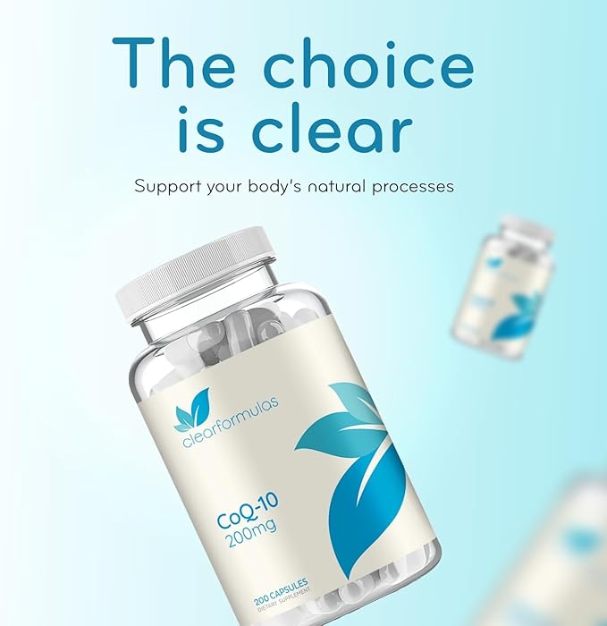 Quick Absorption CoQ10 200mg - Coenzyme Q10 200mg Potent Antioxidant for Heart Energy and Aging Support - High Stability CoQ10 Ubiquinone Capsules - Made in a cGMP US Lab (200 Servings)