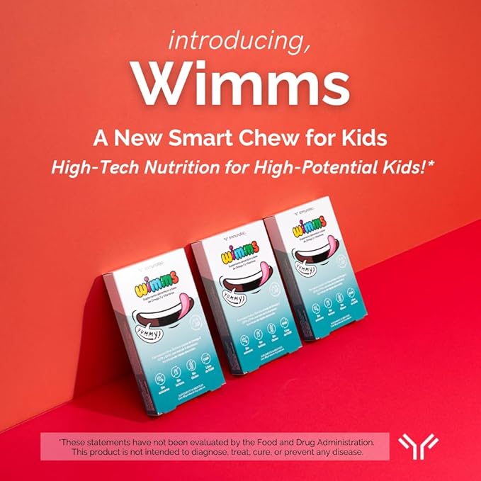 Immunotec Wimms Smart Chews: Brain-Boosting Omega-3 & Multivitamins for Kids