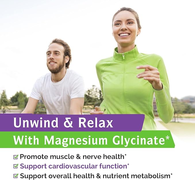 Innate Vitality Magnesium Glycinate 500mg | 70mg Elemental Magnesium Supplement- High Absorption, Non-GMO & No Gluten - Supports Nerve, Muscle, Bone & Heart Health - 240 Vegan Capsules Magnesio