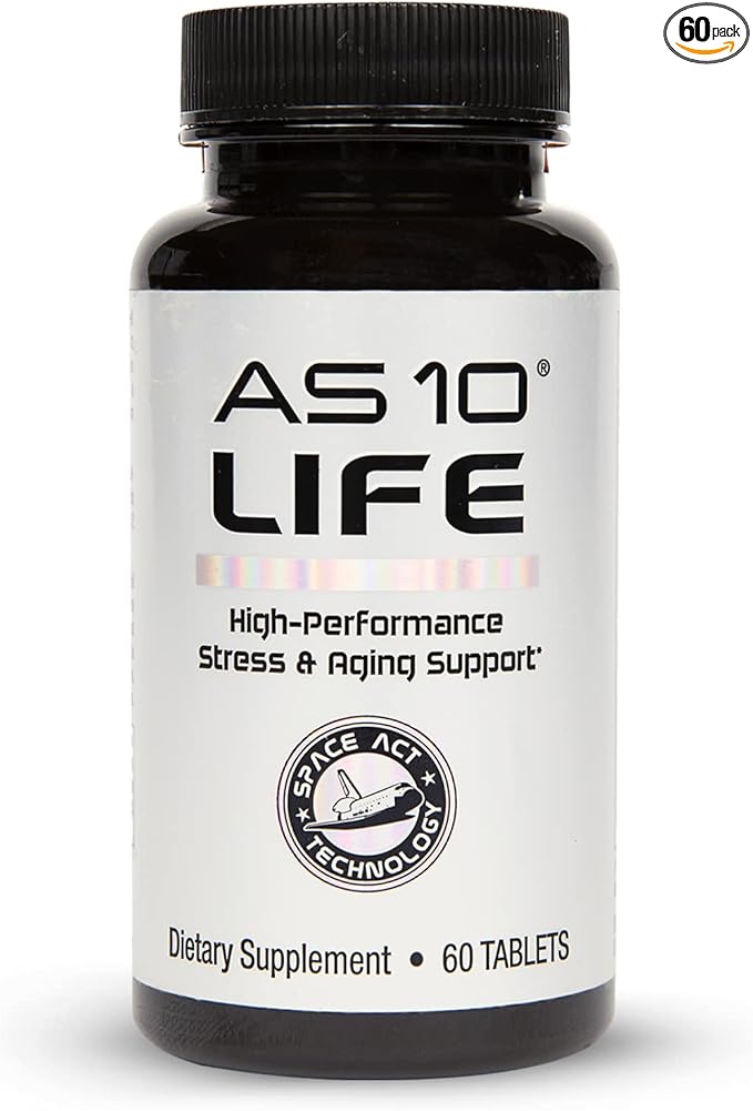 AS 10® Life Multivitamin – 60 ct, Stress, Immune Support & Anti Aging Supplement with Antioxidants, Vitamin C, Resveratrol, Alpha Lipoic Acid, Lutein & Zeaxanthin and Chelate Minerals