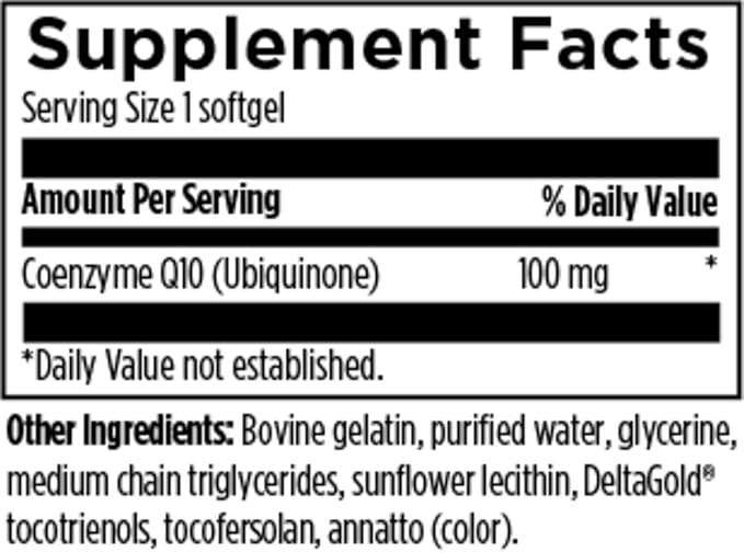 Designs for Health Q-Evail 100-100mg CoQ10 Highly Bioavailable Ubiquinone - Coenzyme Q10 with MCT + Mixed Tocopherols to Promote Superior Absorption - Non-GMO (60 Softgels)