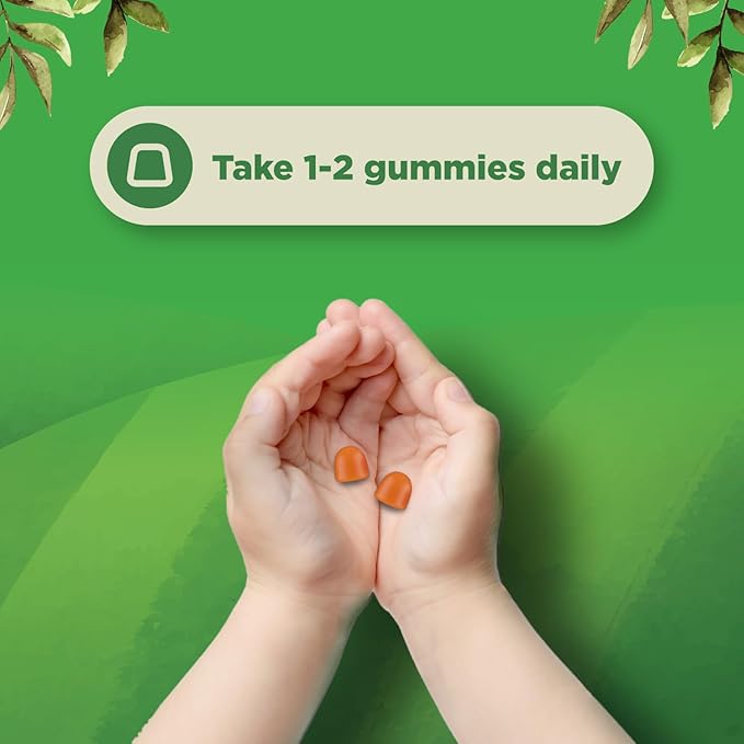 USDA Organic Kids Multivitamin Gummies - Vegan Organic Multivitamin for Kids 2+ with 14 Essential Vitamins and Minerals - Daily Gummy Multivitamins Vegan Nut Free & Non-GMO (120 Count)