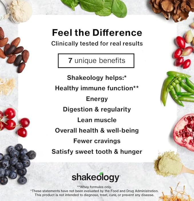 Shakeology Sampler Pack Whey Protein Powder, Gluten Free Superfood Protein Shake with Supergreens, Probiotics for Gut Health, Adaptogens, Vitamins, 16g Plant Protein per Serving