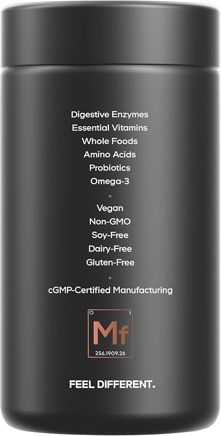 Codeage Men’s Daily Multivitamin – 25+ Essential Vitamins & Minerals, Organic Whole Foods, Probiotics, Omega-3, Zinc, Vitamins A, B, C, D, E & K – 120 Capsules