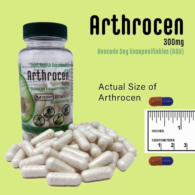 EVO Vegan Joint Health Supplement, 300Mg Avocado Soy Unsaponifiable, 60 Day Supply, One Capsule Per Day (12 Months)