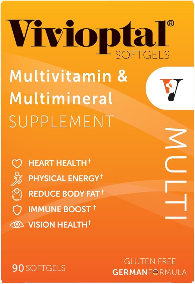 Vivioptal Multi, 90 Softgels, Multivitamin & Multimineral, Gluten Free, German Formula