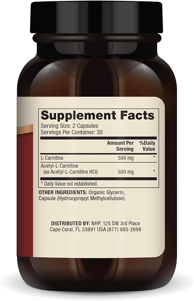 Dr. Mercola Carnitine Complex, 30 Servings (60 Capsules), Dietary Supplement, 1000 mg Per Serving, Supports Immune Health, Non-GMO