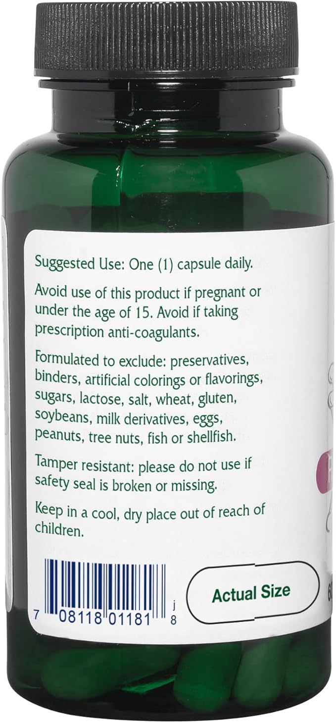 Vitanica Red Clover Blossom and Leaf Extract 500mg with 8% Isoflavones, Plus 175mg Blossoms, Menopause Relief Support for Women, 2 Month Supply, Non-GMO, Gluten Free, Vegan Supplement, 60 Capsules