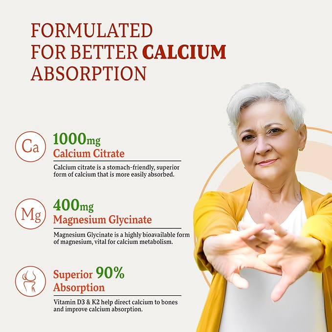 Calcium Gummies for Women Men, Calcium Magnesium Zinc with Vitamin D3 & K2, Calcium Magnesium Supplement for B0nes Muscles, Pineapple & Mango Flavor - 120 Count