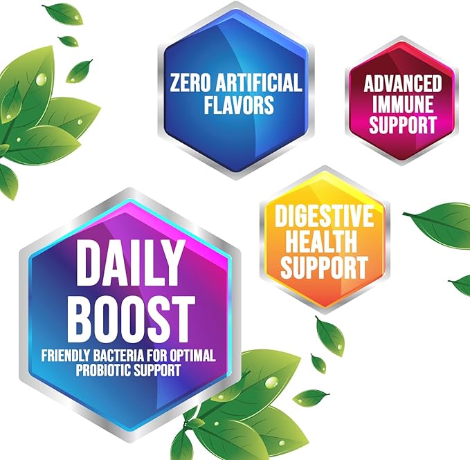 Daily Probiotic and Acidophilus Supplement 60 Billion CFU 10 Strains Capsule for Women & Men - Digestive Gut & Immune Health Support - Supports Occasional Constipation, Gas & Bloating - 120 Capsules