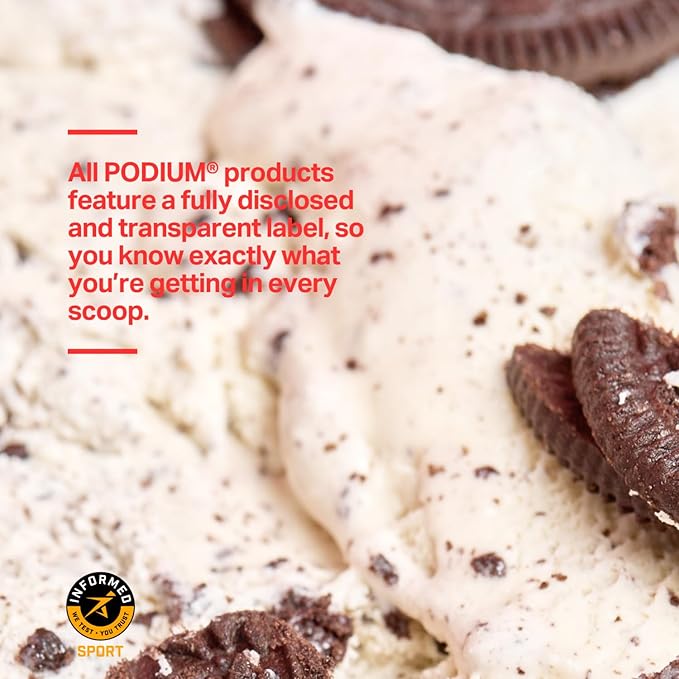 Podium Nutrition, Whey Protein Powder, Cookies & Cream, 25 Servings, 25g of Whey Protein Per Serving