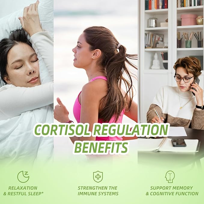 2 Pack Cortisol Supplement Liquid Drops, 17-in-1 Cortisol Detox w. Magnesium Glycinate 400mg Ashwagandha, L-Theanine, Phosphatidylserine, Hormone Balanced for Women, Mood Focus, Sleep Support