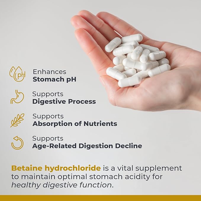 Premier Research Labs Premier HCL - Aids Nutrient Absorption & Digestive Function - Betaine HCL - 90 Plant-Source Capsules - 2 Pack