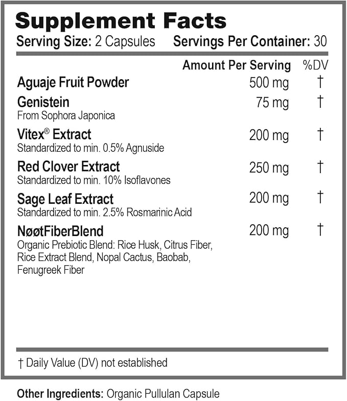 Menopause Harmony - Best Menopause Supplements for Women - Night Sweats & Hot Flash Relief - Hormone Balance for Women - 60 Capsules / 1 Month Supply