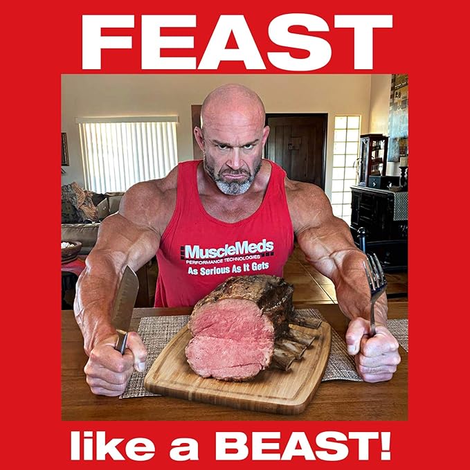 MuscleMeds Feast Mode Appetite Stimulant Weight Gain Pills Digestive Enzymes Safe and Effective 90 Caps, Unflavored, 90 Count