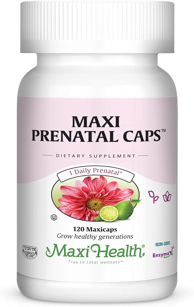 Prenatal Vitamins for Women – Complete Pregnancy Multivitamin with Folic Acid, Iron, Vitamin D3, B12, Zinc & Biotin – Daily Prenatal Support Before, During & After Pregnancy – 120 Capsules