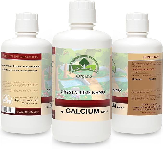 Organa Pure Crystalline Liquid Calcium Supplement - 30 PPM - Colloidal Minerals