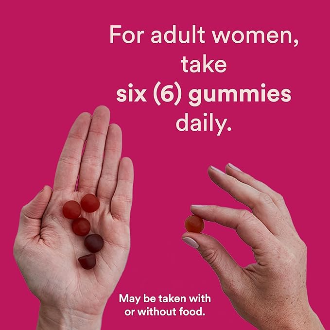 SmartyPants Women's Multivitamin Gummies: Omega 3 Fish Oil (EPA/DHA), Methylfolate, CoQ10, Vitamin D3, C, Vitamin B12, B6, Vitamin A, K & Zinc, Gluten Free, 240 Count (40 Day Supply)