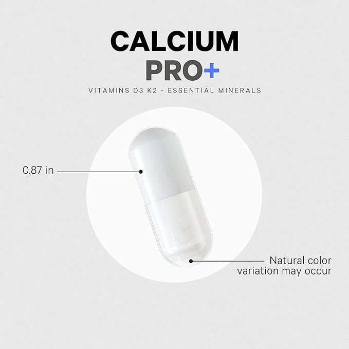 Codeage Calcium 250mg Supplement, Vitamin D3, Magnesium, Zinc, Copper, Boron, Vitamin K2-2-Month Supply - Elemental Calcium Pills & High Calcium Vitamins, Non-GMO - 120 Capsules
