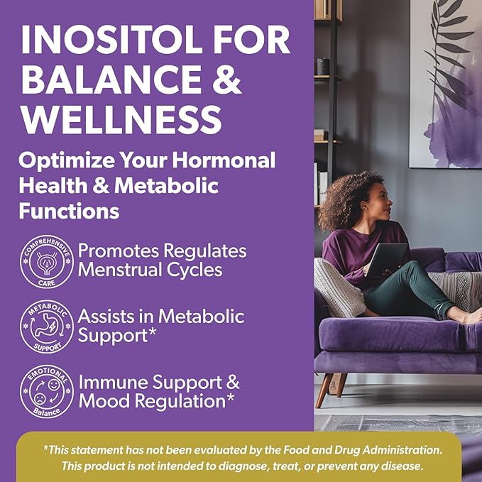 Intimate Rose Inositol Supplement for Women Powder - Myo-inositol & D-Chiro Inositol Powder - Hormonal Balance & Healthy Ovarian Function Support for Women - Ideal 40:1 Ratio - Made in USA