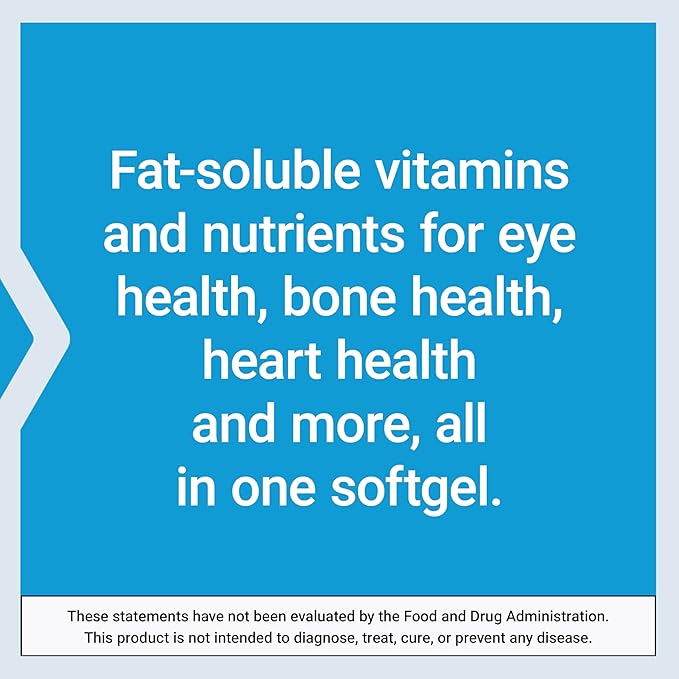 Life Extension Once-Daily Health Booster, Vitamins E, K1 & K2, phospholipids, Fat-Soluble nutrients for Eye Health, Bone Health, Heart Health, Gluten-Free, 1 Daily, Non-GMO, 30 softgels