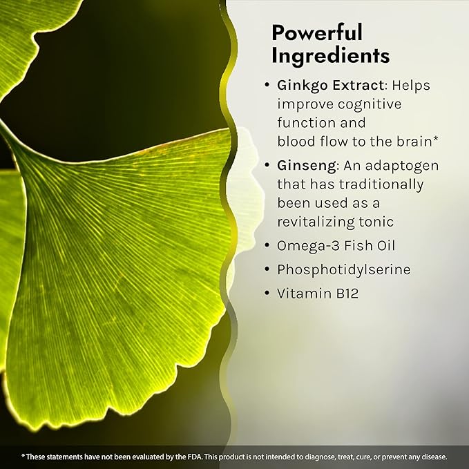 Irwin Naturals Mental Clarity Information Retention - 60 Liquid Soft-Gels - Helps Increase Attention to Detail & Retain and Recall Information Faster - 30 Total Servings